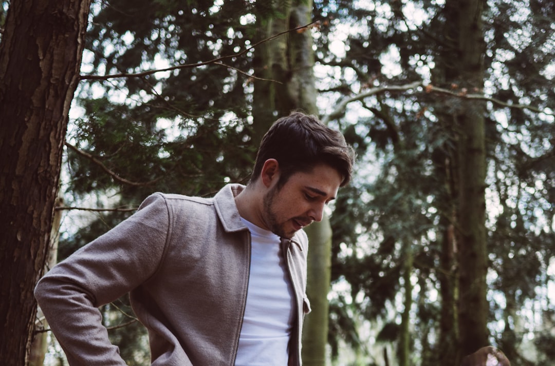 person wearing light clothes outdoors