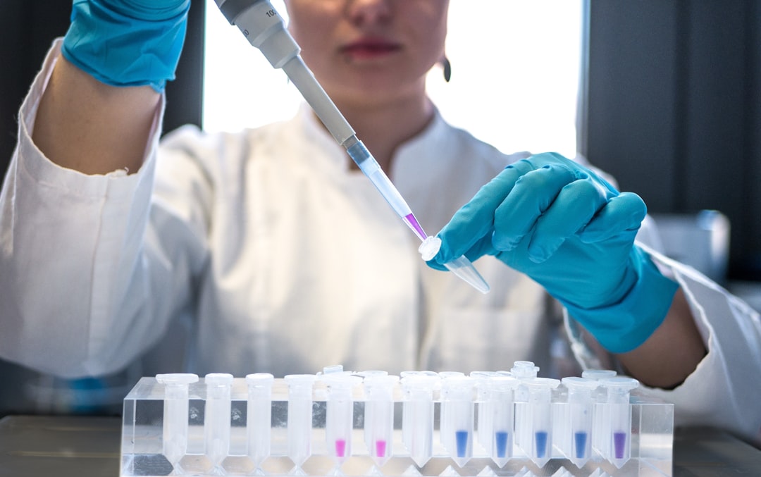 researcher working laboratory