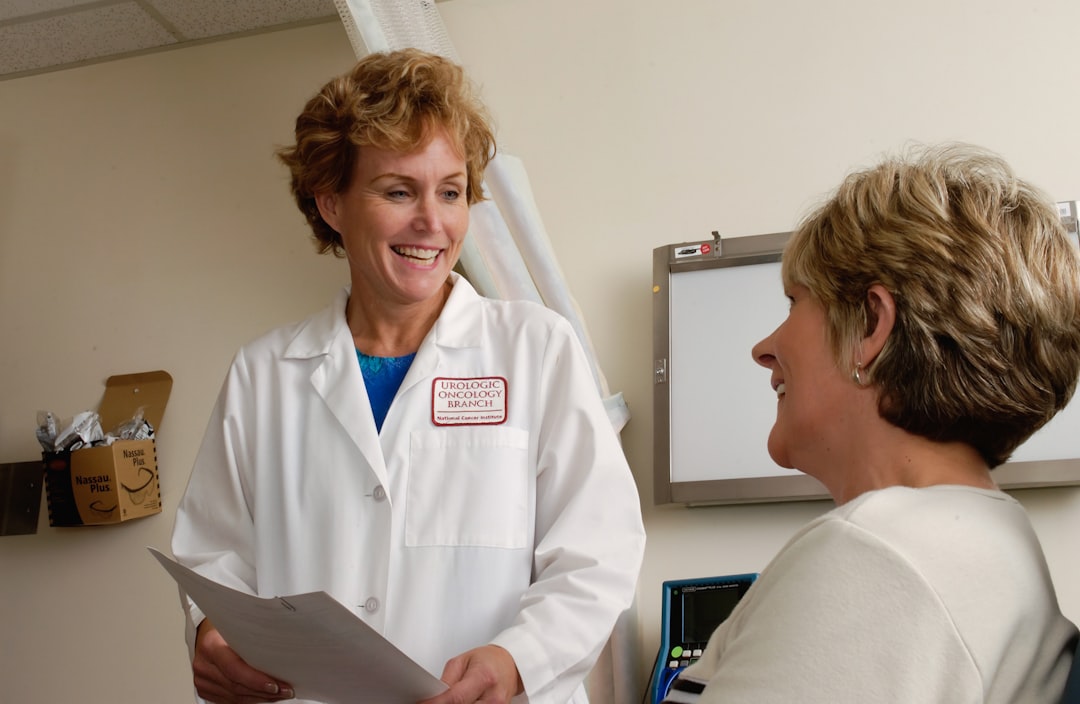 person consulting doctor discussion