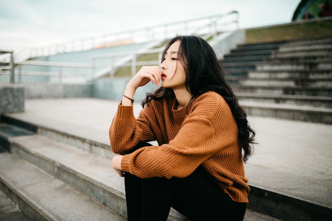 person deep in thought